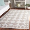 Ebony EBN122 Handmade Tufted Area Rug - Light Brown/Ivory - 6' X 9' - Safavieh - 2 of 4