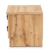 Baxton Studio Colburn Wood 2 Drawer Nightstand Oak Brown: Rectangle Shape, Spot Clean, Wood Frame & Surface - 3 of 4