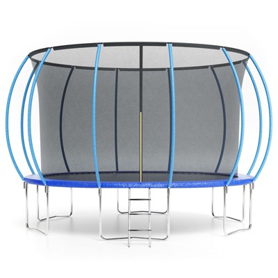Trampoline14FT, Recreational Trampolines with Enclosure Net and Ladder, Outdoor Anti-Rust Trampolines for Kids and Adults, ASTM Approved