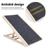 Pet Ramp Ladder, Adjustable Dog Ramp with Traction Mat, Wooden Pet Steps Ladder for Small and Older Animals(2 Gears Adjust) - 4 of 4