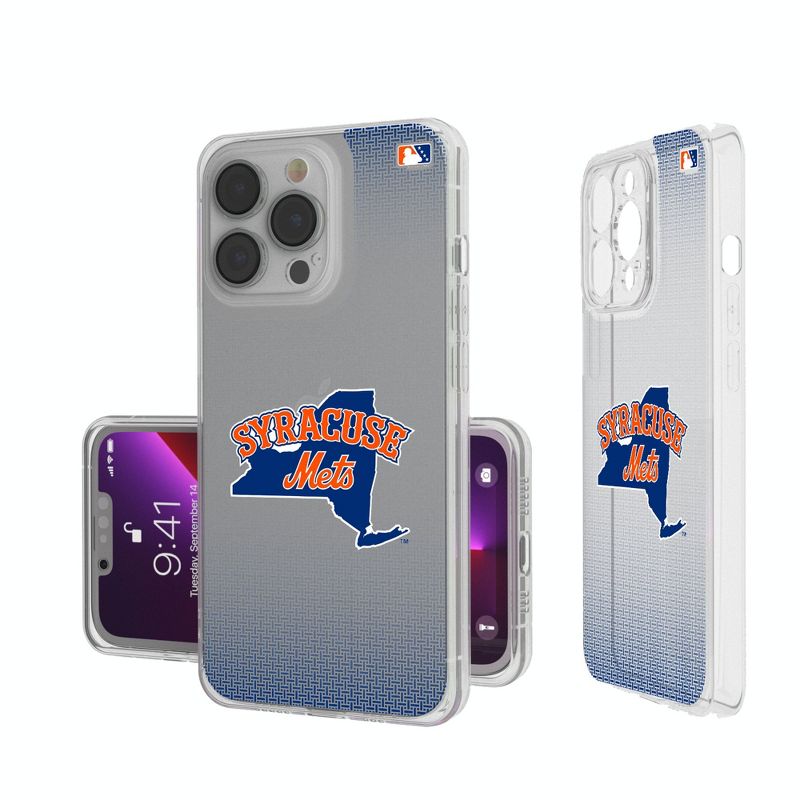Keyscaper Syracuse Mets Linen Clear Phone Case, 1 of 7