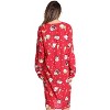 Just Love Womens Nightgown - Long Sleeve Henley Oversized Sleepwear Gown - 3 of 3