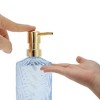 Unique Bargains Durable Cylinder Twill Lines Soap Dispenser 1 Pc - 3 of 4