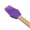 Unique Bargains Basting Brush 28g Wooden Handle Baking Brush Dishwasher Safe Silicone 9.25"x1.5" 1Pcs - 4 of 4