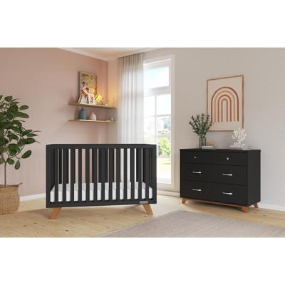 Child Craft SOHO Crib, 3-Drawer Dresser, Chest, Nightstand, 4-Piece Nursery Set