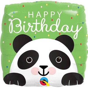 LoonBalloon Party in the Wild! 2 Pack 18" Birthday Panda Balloons - 1 of 1