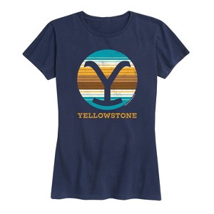 Women's - Yellowstone - Southwest Style Y Logo Short Sleeve Graphic T-Shirt - 1 of 4