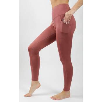90 Degree By Reflex - Women's Polarflex Fleece Lined High Waist Side Pocket  Legging - Rouge Blush - X Large : Target