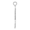 Black Bow Jewelry 14k White Gold Open Back Bow and Arrow Pendant, 11 x 36mm - 2 of 4