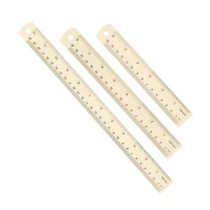 Unique Bargains Aluminum Alloy Rulers with Centimeters Millimeters Inches and Conversion Table - 1 of 4