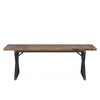 MAYEERTY Wood Dining Table, Farmhouse Kitchen Table for 6 People - 4 of 4