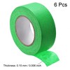 Unique Bargains Strong Adhesion No Sticky Residue DIY Crafts Masking Tapes 1" x 21 Yards 6 Pcs - 3 of 4