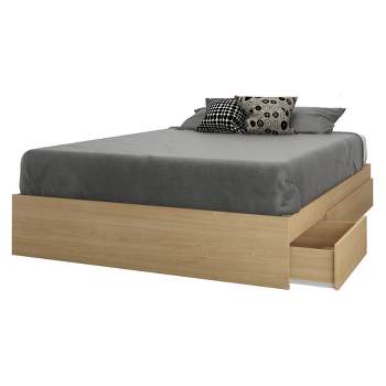 Stockholm 3 Drawer Storage Bed - Full - Natural Maple - Nexera