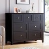 5/6/7 Drawer Wooden Dresser for Bedroom, Storage Chest of Drawers Cabinet Organizer with Anti-Tip Kit for Bedroom, Living Room, Entryway, Hallway - 3 of 4