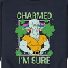 Men's - SpongeBob Squarepants - Charmed I'm Sure Graphic Fleece Sweatshirt - 2 of 4