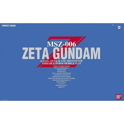 Bandai Gundam MSZ-006 Zeta PG Perfect Grade 1/60 Scale Model Kit