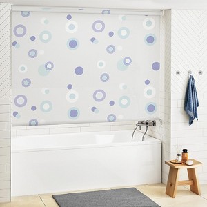 Shower Curtain for Bathroom (53" W x 95" L, Blue) - 1 of 3