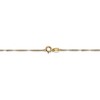 Black Bow Jewelry 1mm, 14k Yellow Gold Diamond Cut Singapore Chain Necklace - 4 of 4