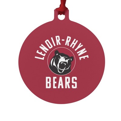 Lenoir-Rhyne University Bears Logo Aluminum Holiday Christmas Tree Ornament