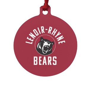 Lenoir-Rhyne University Bears Logo Aluminum Holiday Christmas Tree Ornament - 1 of 4