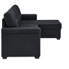 Racxily 86'' L Shaped Convertible Sleeper Sectional Sofa Pull-Out Couch Bed, Upholstered Reversible Corner Couch,Black - 4 of 4
