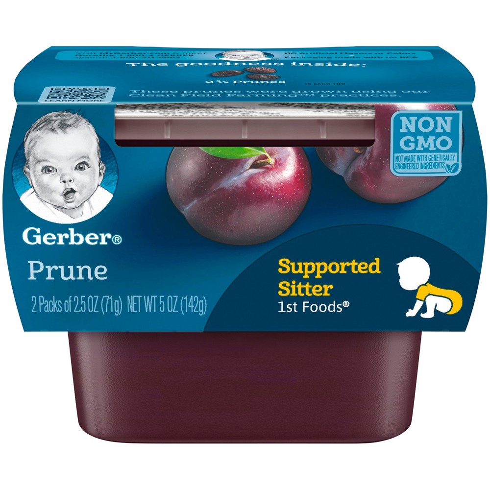 UPC 015000071363 product image for Gerber 1st Foods Prune Baby Food - 2.5oz (2ct) | upcitemdb.com