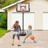 Costway 7.4-10 FT Basketball Hoop Outdoor System with 44 Inch Shatterproof PC Backboard - 2 of 4