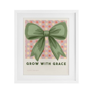 Stupell Industries Grow With Grace Ribbon Framed Print Under Glass Art - 1 of 4