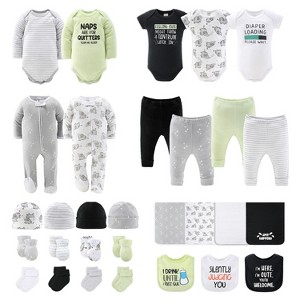 The Peanutshell Funny Basics 30-Piece Baby Layette Gift Set, 0-3 Months - 1 of 4