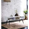 Halima White & Black Finish Coffee Table - 3 of 4