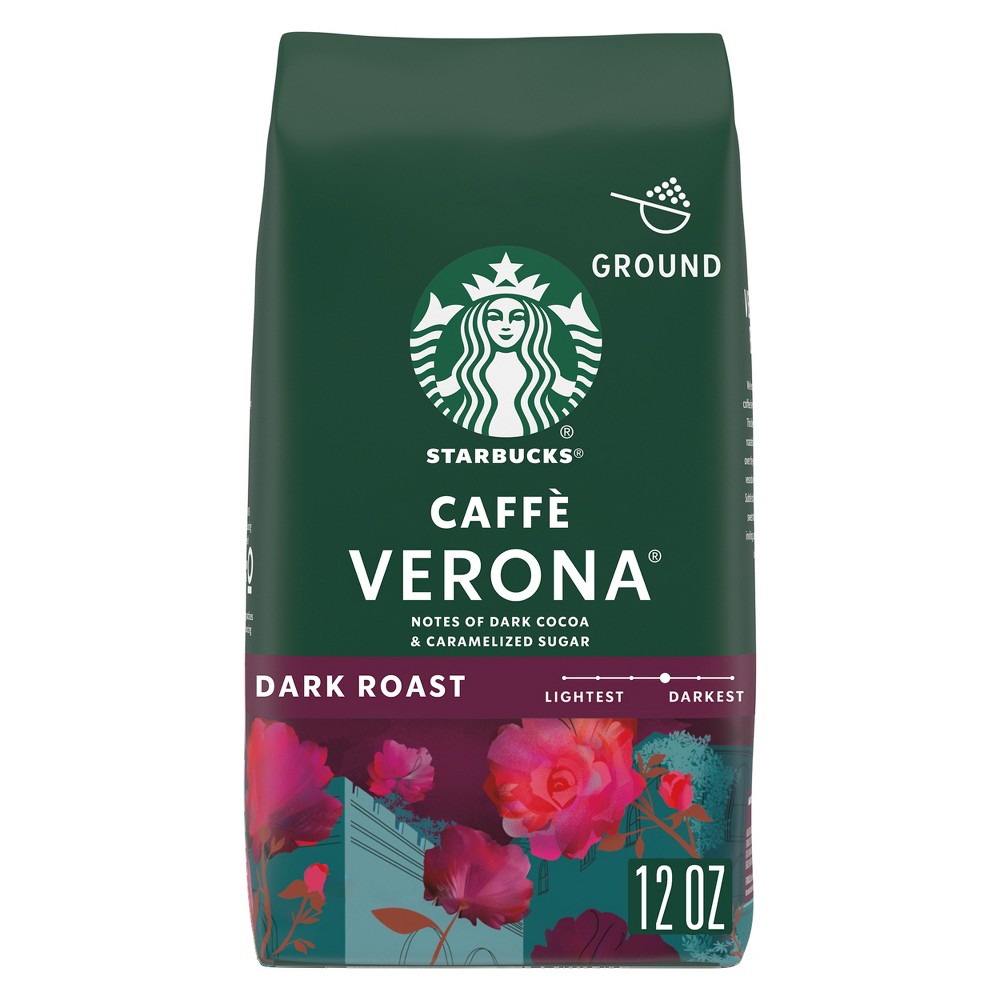 Photos - Coffee Starbucks Dark Roast Ground  — Caffè Verona — 100 Arabica — 1 bag (1 