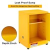 17" x 17" x 22" Galvanized Steel Safety Cabinet - Industrial-Grade Flammable Storage with Adjustable Shelf - 3 of 4