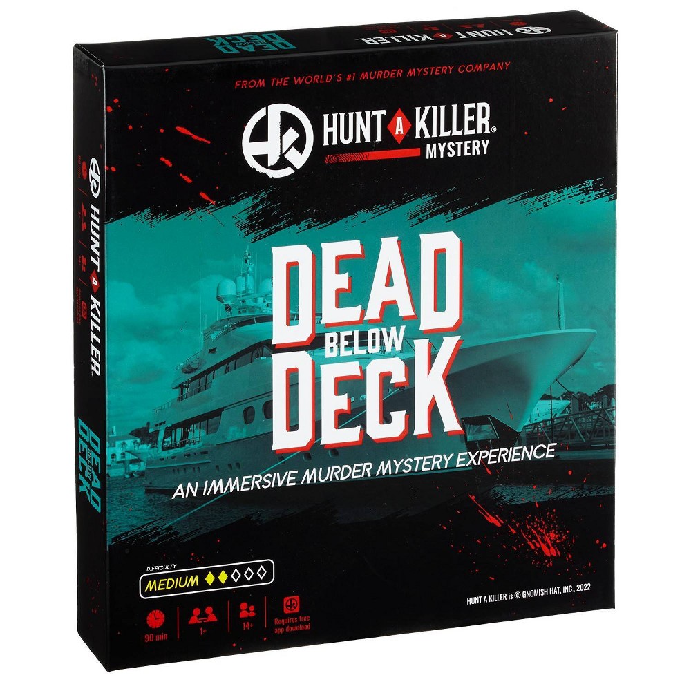 Hunt a Killer: Dead Below Deck - Immersive Thrilling Murder Mystery Game  Become Detectives & Take On The Unsolved Case  Medium Difficulty  Age 14+  For 1+ Players  45-90 Minutes
