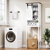 Over The Toilet Storage Cabinet, Farmhouse Storage Cabinet Over Toilet with Sliding Barn Door - 3 of 4