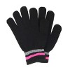 Polar Wear Girl's 3-6 Color Block Winter Beanie Scarf and Gloves Set - 2 of 4