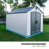 Lifetime 8 Ft. x 12.5 Ft. Outdoor Storage Shed,  Desert Sand (60395) - 2 of 4