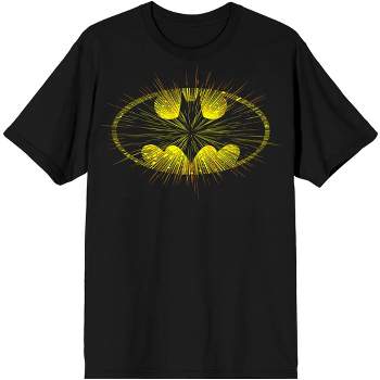 Batman Glow in the Dark Classic Logo Men's Black Graphic Tee
