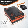Mockins 64"x39"x6" Extendable Roof Cargo Basket with 20 Cubic Feet Waterproof Roof Cargo Bag, Lock, Straps and Carry Bag - 3 of 4