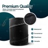 Zone Tech Universal Traveling Portable Car Trash Can - Black Collapsible Pop-up Leak Proof Trash Can- for Garbage to Organize Car, Waste Basket Bin - 2 of 4
