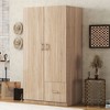 NicBex 70.09"H Armoire Wardrobe Closet Storage Cabinet with Double Doors & Shelves & Drawer for Bedroom - 2 of 4
