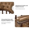 Zacharie  Chesterfield Captains Classical Genuine Leather Height-adjustable Executive Chair with Nailhead Trims  | KARAT HOME - 4 of 4