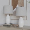 Maxax Ribbed Ceramic Table Lamps Set of 2 - 2 of 4