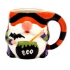 Set of 4 3D Halloween Gnomes 18oz Drinkware Mugs - Certified International - 2 of 4