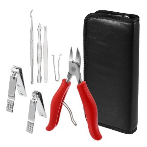 Unique Bargains Toenail Clippers Stainless Steel Nail Clippers Kit Pack of 9 Pcs - 1 of 4