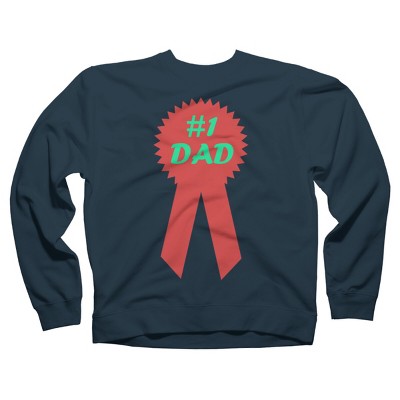 Adult Design By Humans #1 DAD Ribbon By  Sweatshirt