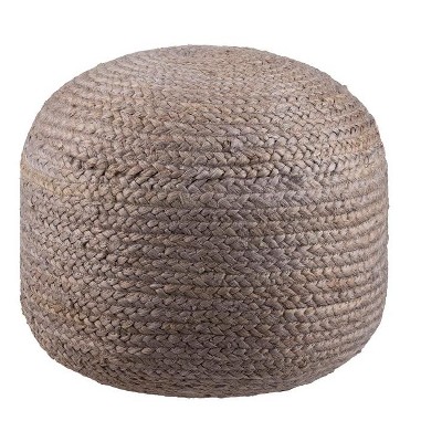 Mark & Day Hardegg 16"H x 20"W x 20"D Natural Fiber Pouf