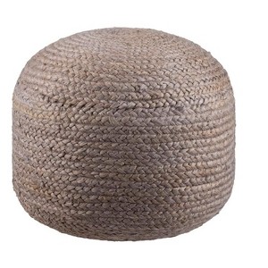 Mark & Day Hardegg 16"H x 20"W x 20"D Natural Fiber Pouf - 1 of 4