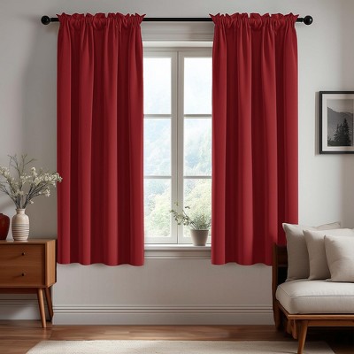 Deconovo Blackout Thermal Rod-Pocket Curtains, OEKO-TEX Certified, 2 Panels（52W）