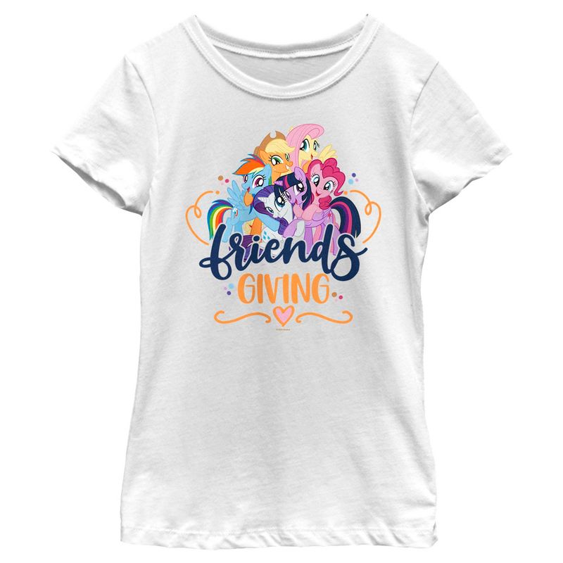Girl's My Little Pony: Friendship is Magic Friendsgiving T-Shirt, 1 of 5
