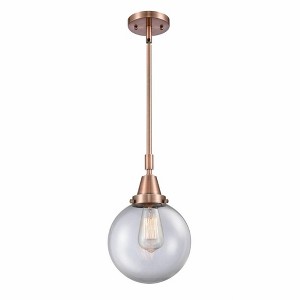 Beacon - 1 Light Stem Hung Mini Pendant In Industrial Style-12.63 Inches Tall and 8 Inches Wide - 1 of 1